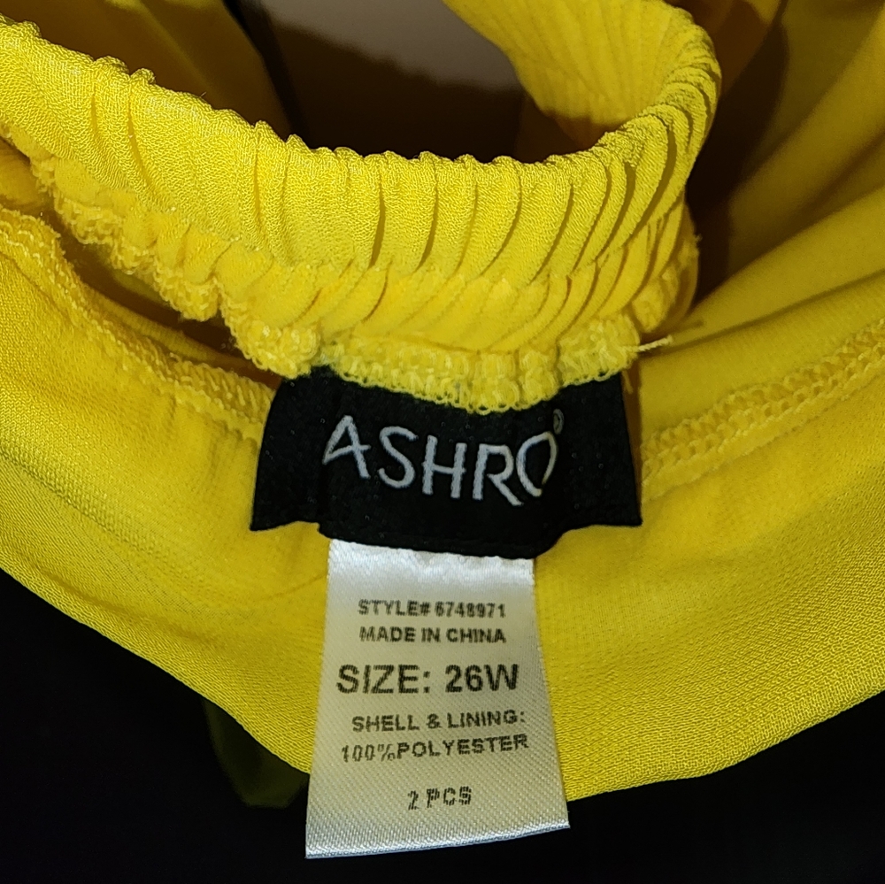 Plus Size Lemon Yellow 2 Pc Set - image 5